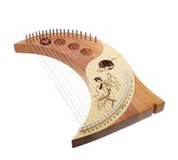 UKCOCO Lyre Harpe Bois Cordes Métalliques Portable Instrument à Cordes Manuel pour Débutants et Amateurs Sustain Prolongé et Remplacement Facile Couleur Aléatoire Couleur Aléatoire