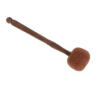 UKCOCO Maillet Artisanal pour Bol Tibétain en Bois Manche Confortable et Feutre en Laine Bleu Ciel, Léger Pratique Sonore Percussion