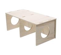 UKCOCO Maison Bois pour Hamster Et Souris Abri Cachette pour Cochon Et Cobaye Décoration De Cage Pratique Et Confortable