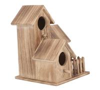 UKCOCO Maison de Nid Oiseaux pour Jardin Nichoir Extérieur Créatif Design Multi Chambres Refuge Chaud pour Perroquets et Oiseaux pour Décoration et Activités Extérieures
