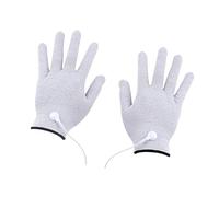 UKCOCO Manchons De Massage Électriques Conducteurs En Fibre D'argenté 2 Pcs, Portables Et Flexibles, Pour Manuel Électrothérapique à Domicile, Adaptés à L'usage Quotidien Et Soins Main