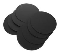UKCOCO Mandala en carton à peindre ronds 15 cm 8Pcs papier kraft noir pour bricolage et peinture décorative