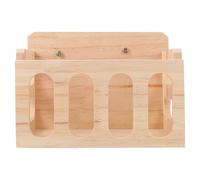 UKCOCO Mangeoire Bois pour Petits Animaux Râtelier Suspendu Antidérapant pour Lapins Cochons et Chinchillas Distributeur de Foin et Sécurisé pour Cage