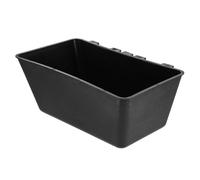UKCOCO Mangeoire Suspendue Plastique pour Volailles avec Crochet Bac Dalimentation Rectangulaire Volume et Étanche pour Poulets Canards et Cage
