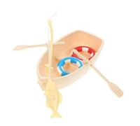 UKCOCO Maquette Bateau Pêche Miniature Plastique Flottante, Décor Aquarium Transparent, Petit Modèle Léger pour Décoration Festive Et Habitat Aquatique