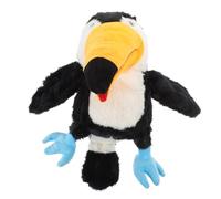 UKCOCO Marionnette à Main Oiseau Peluche Douce PP Coton Interactif Éducatif pour Garçon Fille Bouche Mobile Cousue Peluche Lavable pour Jeux et Câlins