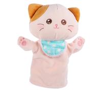 UKCOCO Marionnette Main Chat Peluche Souple pour Garçon Fille et Adultes Interactif Dhistoires et Jeu Dimagination Marionnette Doigt Animale pour Activités Créatives et Communication