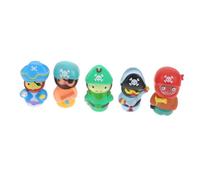 UKCOCO Marionnettes à Doigts Pirates Colorées Set Jouets Éducatifs pour Garçon Fille Design Adorable pour Éveil Créatif et Apaisement Garçon Fille