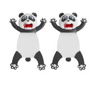 UKCOCO Marque-pages Panda 3d Lot de 2 en Pvc Léger, Marque-page Animal Fantaisiste pour Élèves, Accessoire de Bureau Original pour Lecture Scolaire et Loisirs, Papeterie Thème Animalier