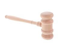 UKCOCO Marteau de Juge Naturel Outil Judiciaire Non pour Décisions Précises Salle Daudience Usage Professionnel pour Tribunaux et Pénaux