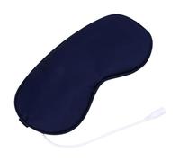 UKCOCO Masque Chauffant USB Yeux Vapeur Thermostatique, Intérieur Lavande, Couleur Bleu Foncé, Fatigue Oculaire, pour Sommeil, Voyage et Relaxation, Coussinet Oculaire Confortable