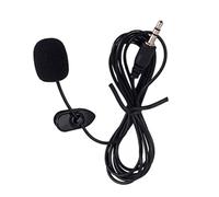 UKCOCO Microphone Mini Portable à Clip pour Smartphone Tablette Noir sans Fil Professionnel Enregistreur Vocal