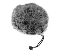 UKCOCO Microphone Sleeve Peluche avec Cordon Housse Pare Brise Vent Épaisse et Souple pour Microphone Compatible Protection Bruit et