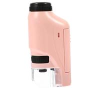 UKCOCO Microscope Portable Simple pour Garçon Fille Loupe Éducative Plastique Accessoire de Laboratoire pour Observation Insectes et Scientifique Scolaire
