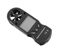 UKCOCO Mini Anémomètre Numérique Portable sans Batterie Thermomètre Hygromètre avec Rétroéclairage pour Mesure Du Flux Air et Environnementale
