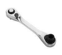 UKCOCO Mini liquet Réversible 1/4, Acier Chrome Vanadium, Argenté | Format Compact pour Espaces Étroits, Portable et Léger, Accès en Réparation Auto, Chantier
