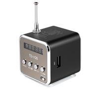 UKCOCO Mini Enceinte sans Fil Portable rétro avec écran Haut-Parleur Compact pour Ordinateur et Radio Design avec Protection métallique Camping et Usage Mobile
