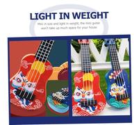 UKCOCO Mini Guitar Ukulele pour Modèle Miniature Matériau Stable Musical et Décoratif pour Maison et Accessoires Photo