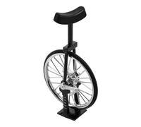 UKCOCO Mini monocycle Miniature, Ornement rétro en Alliage pour Les Doigts | Monocycle en alliage avec support décoratif, roue mobile, objet de décoration de table ou de bureau, cadeau idéal pour les