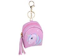 UKCOCO Mini Porte-Monnaie Dessin Animé en PU, Paquet de Rangement pour Câble D’écouteurs, Petit Porte-Monnaie Adorable pour Garçon et Filles, Usage Quotidien et Voyage, Motif Licorne