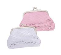 UKCOCO Mini Portefeuille Lot de 2 Pièces en Polyester pour Filles avec Fermeture à Cliquet, Compact et Portable pour Occasions Spéciales et Garçon et Filles
