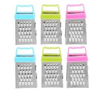UKCOCO Mini Râpes à Fromage Multifonction Lot de 6 Manuelles en Acier Inoxydable Pratiques pour Râper Légumes, Ail, Gingembre et Fromage