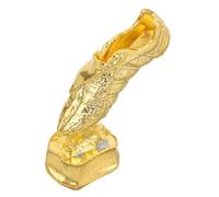 UKCOCO Mini Trophée Chaussure de Football en Alliage Dorée pour Passionnés | Ornement Présent et Présentation, Design Miniature Portable, Figurine Raffinée pour Cérémonie de Remise