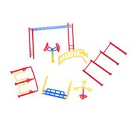 UKCOCO Miniature Fitness Equipment Model for Doll House Plastic Table Accessory Set with Random Scale Mini Scenic Decoration
