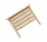 UKCOCO Miniature House Furniture Mini Wood Cabinet with Drawers for Dollhouse Decor Easy Assembly and Realistic Design for Imaginative Play