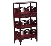 UKCOCO Miniature Librairie Vintage Dollhouse Furniture Mini Display Rack Shelf Living Room Storage Unit for DIY Indoor Model Decoration