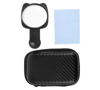 UKCOCO Miroir à Selfie Compact avec Clip Noir, Miroir Lumineux à Pince pour Téléphone Portable, Angle Réglable, Kit Photo et Vidéo de Poche, Accessoire pour Déplacement et Vlog