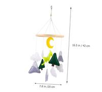 UKCOCO Mobile Décoratif Dinosaure pour Lit Bébé, Jouet Suspendu en Feutre Écologique Clochettes Éducatives, Accessoire de Chambre pour -né, Présent Original pour Bébé,