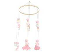 UKCOCO Mobile Garçon Fille de Feutre avec Éléphants et Décoration de Crèche et Berceau Mobile Musical Doux pour Chambre Garçon Fille