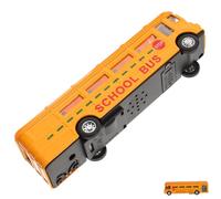 UKCOCO Modèle de Bus Scolaire pour Garçon Fille de Décoration pour Chambre Garçon Fille pour et Noël et Pratique Stimule la Coordination Main Oeil Orange