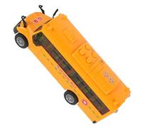 UKCOCO Modèle de Bus Scolaire pour Garçon Fille Voiture Porte Qui S Ouvre Musical pour Garçons et Filles pour Anniversaire Noël