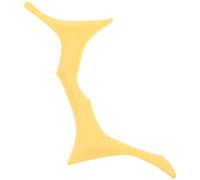 UKCOCO Modèle de Mise des Sourcils en Silicone Jaune, Outil de Maquillage Ergonomique, Aide à Dessiner des Sourcils Naturels Design Exquis