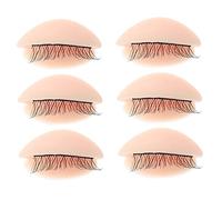 UKCOCO Modèle De Paupières En Silicone Amovible 3 Paires Taille Standard Pour Entraînement Extensions De Cils Professionnels Maquilleurs Kit Pratique