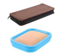 UKCOCO Modèle de Pratique D'acupuncture en Silicone Peau Humaine Simulée, Kit 2 Pièces, Outil D'entraînement pour Débutants en Médecine Chinoise, Portable et Réaliste, Utilisation