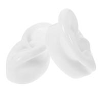 UKCOCO Modèle D'oreille de Simulation en Silicone Outil Pratique et Inodore et Blanc pour Nettoyage des Oreilles pour École de Massage Boutique D'acupuncture