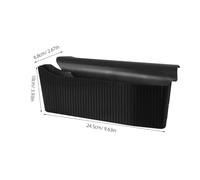 UKCOCO Modification boîte de rangement automobile Organisateur de console centrale consoles centrales automobiles accessoires intérieurs Plastique Noir