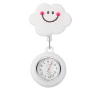 UKCOCO Montre D'infirmière Rétractable : Montre D'infirmière Analogique à Quartz à Clipser avec Coque Amovible en Silicone Motif pour Médecins Et Ambulanciers.