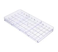 UKCOCO Moule à Chocolat Transparent Plastique Rigide Outil pour Bonbons et Pralinés Moule Tablette pour Fabrication Maison et Professionnelle Facile à Nettoyer et Portable