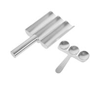 UKCOCO Moule à de Viande et Crevettes Acier Inoxydable avec Spatule Formeur Antiadérent Polyvalent pour de Poisson et Pâte Usage Domestique et Professionnel