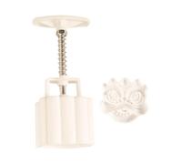 UKCOCO Moule à Gâteau de Lune Lionceau 75g, 1 Pièce, Presse Manuelle en Plastique Alimentaire, Motif Chinois Traditionnel pour Pâtisserie Maison et Fête -automne