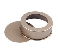 UKCOCO Moule à Gâteau Rond 8 Pouces en Acier Inoxydable Réutilisable | Fond Amovible pour Démoulage Facile, Cuisson au Four Maison, Gâteaux au Fromage et Biscuits