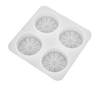 UKCOCO Moule à Savonnette Artisanal en Silicone Facile à Démouler Haute Transparence Blanc pour Créations DIY de Savons en Tranches D’agrume