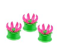 UKCOCO Moule Baozi 3pcs en Pp Forme Fleur, Sûr et Sain, Accessoires Cuisine pour Cuisson Vapeur, Cuisine Maison et Préparation de Baozi