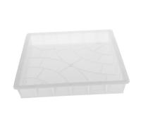UKCOCO Moule de Carreaux de pelouse Moule de pavé en béton pour Moule de chaussée en béton carrelage Moule à Briques Moule de Pavage de Jardin Moule à béton moules de Pavage PP Blanche