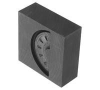 UKCOCO Moule en Graphite pour Bijoux en Métal Fondu, Moule Creuset Graphite Résistant et Réutilisable, Motif Pastèque Unique, Adapté la Coulée D'aluminium et Cuivre, pour Création