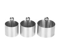UKCOCO Moule Inox Rond pour Plats Froids avec Poussoirs Ustensile de Cuisine Professionnel Formeur de Desserts et Entrées Pratique